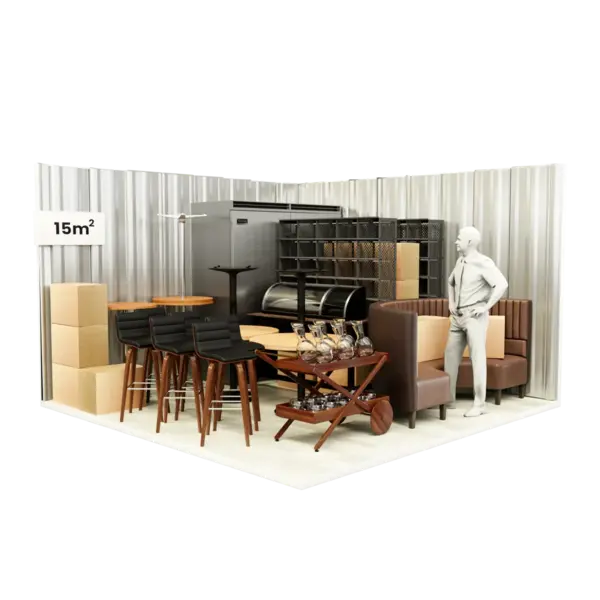 Stort förråd — 15 m²